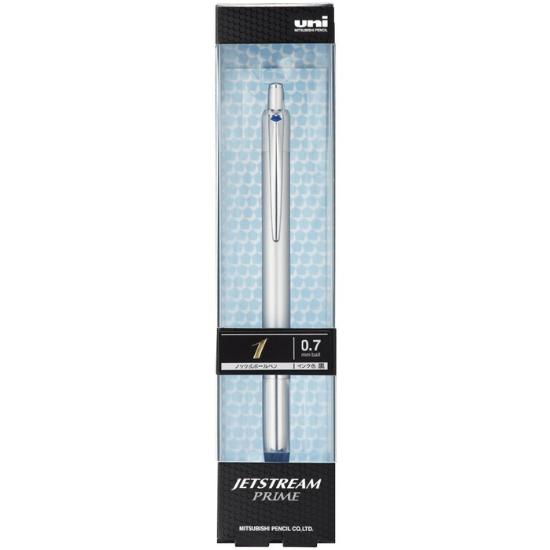 Mitsubishi Pencil Выдвижная шариковая ручка Jetstream Prime, легко пишет, масляные чернила, 0,7 мм, серебристая, с, SXN220007.26