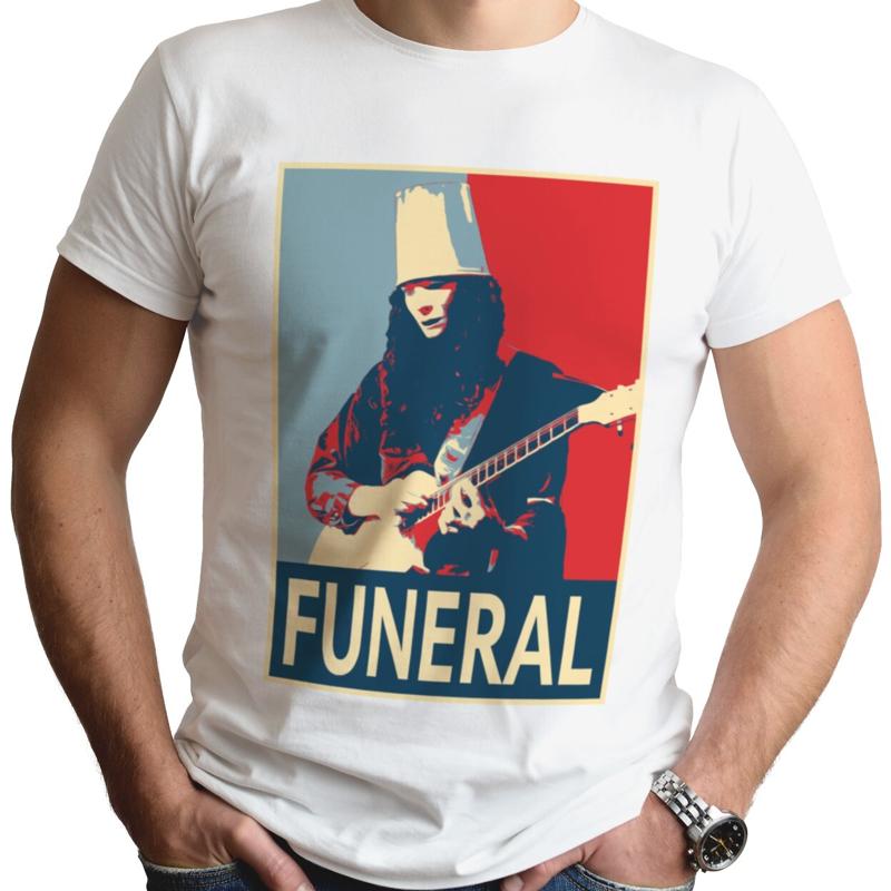 Футболка Buckethead Ретро Арт Гитара Гитарист Фан Музыка Похороны Верхняя Футболка Подарок