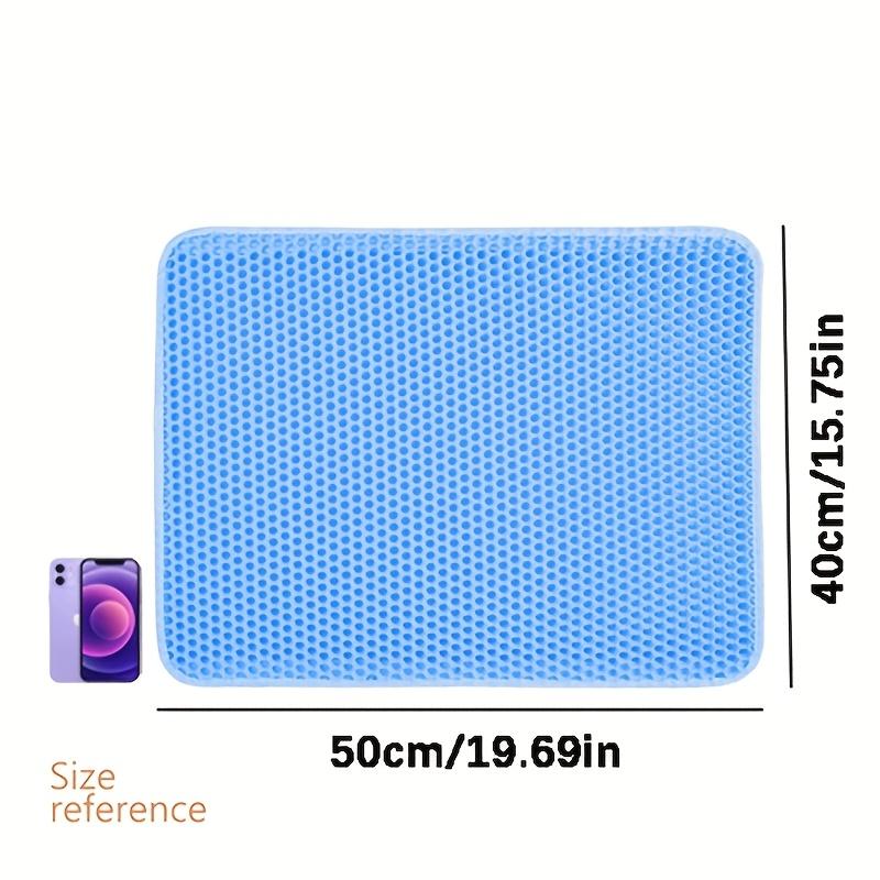 [Waterproof Cat Litter Mat] Odor Control, Waterproof Cat Litter Mat | Beautiful Honeycomb Cat Litter Box Catcher Pad, Double Layer, Urine Waterproof
