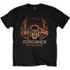 Rock Off Официально лицензированная продукция Foreigner Juke Box Heroes Футболка с орлом Черная
