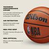 Wilson NBA DRV PRO BSKT Баскетбольный NBA Drive и для улицы (Размер 5, Pro) - Юниорский, Женский, Мужской (Подходящие корты)