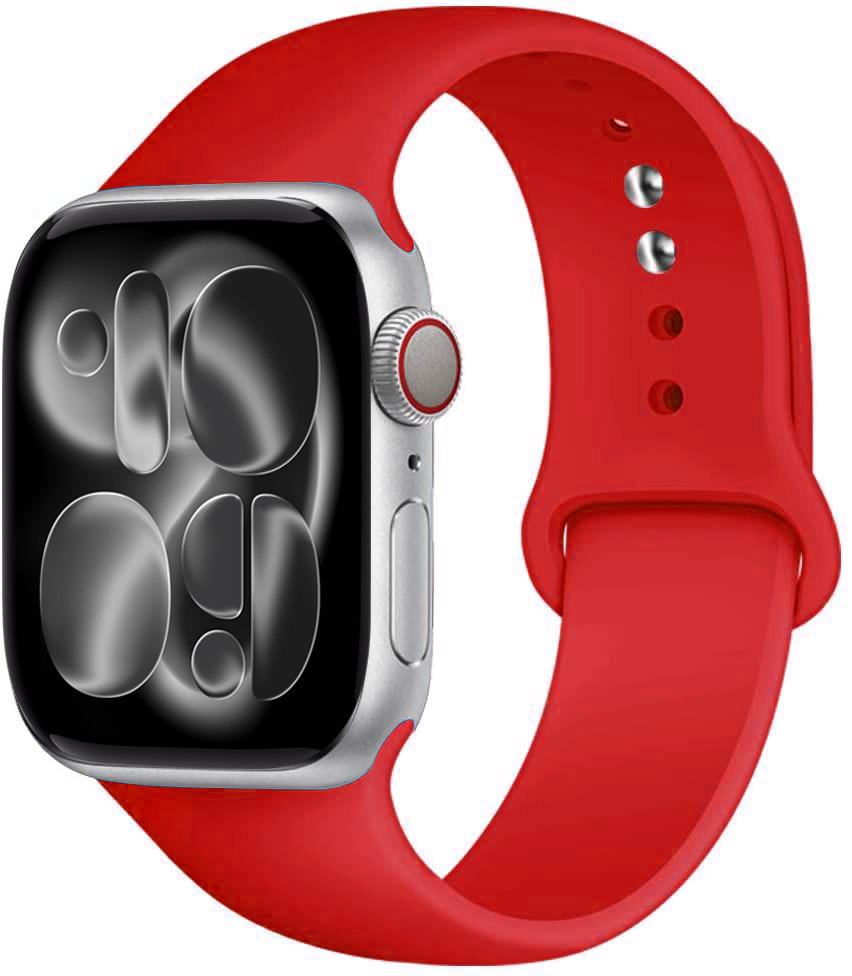Силиконовый ремешок Для Apple Watch 11 band 44mm 40mm 49mm 45mm 41mm 38 46mm 42mm correa bracelet iWatch series 9 8 7 6 SE ultra 2 3