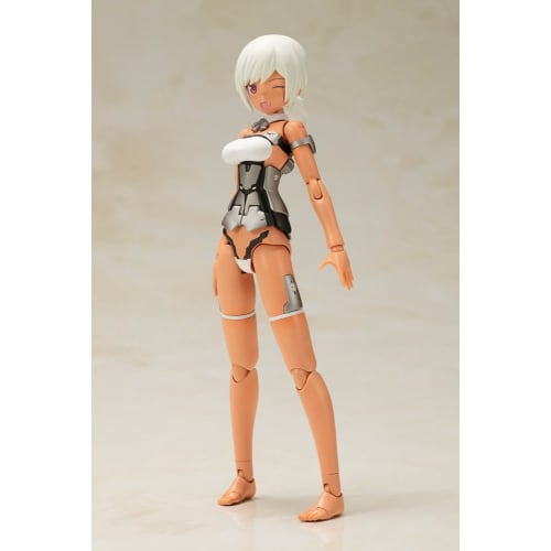 Kotobukiya Frame Arms Girl Leticia Silver Ver., Approximately 150mm Tall, Non-scale Plastic Model