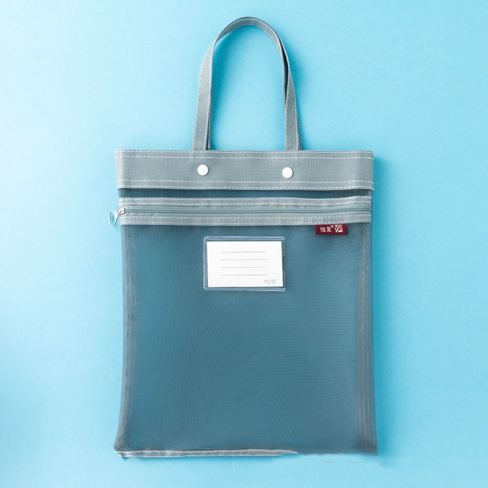 Нейлоновая сетка на молнии прозрачная папка-мешок для сортировки файлов карман для школьных канцелярских принадлежностей