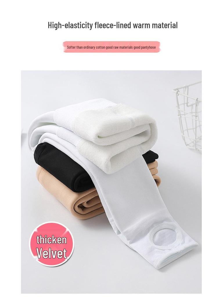 Children's Fall & Winter Fleece-Lined Leggings: Girls' Thick Pantyhose, Outerwear, Dance Socks & Flesh Toned Stockings.