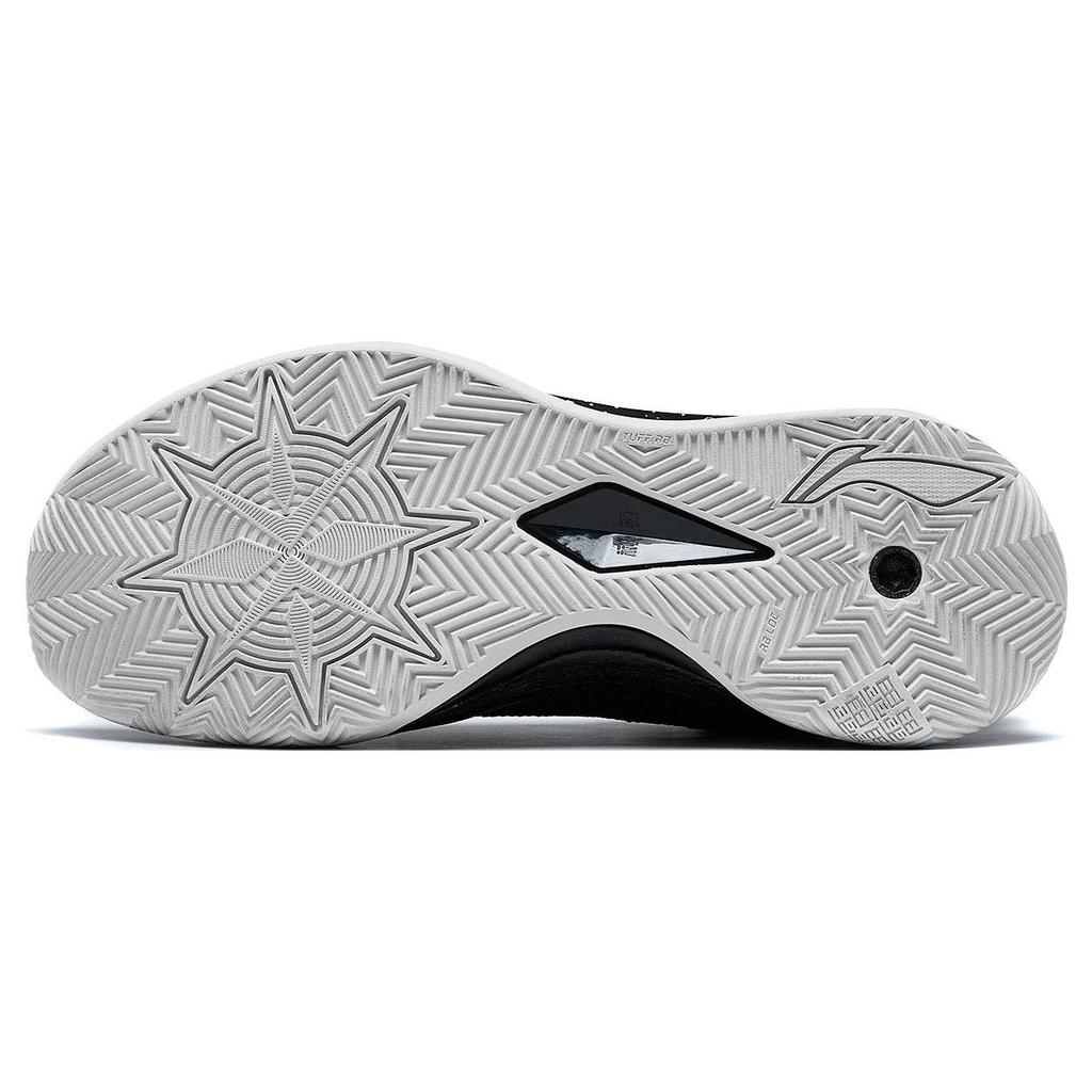 Li Ning Liren 3 V2 Низкие баскетбольные кроссовки с амортизацией Obsidian Мужские Ночной Черный ABAT057-7