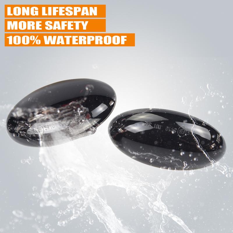 2 шт. Светодиодный динамический указатель поворота, боковой габаритный огонь, последовательный мигающий фонарь для Peugeot 307 206 407 107 607 1007 Partner Expert