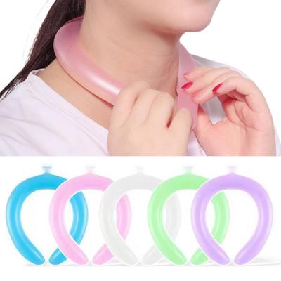 Летняя охлаждающая трубка для шеи Носимый охладитель для шеи Легкое многоразовое ледяное кольцо На открытом воздухе Предотвращение теплового удара Портативный воротник с обертыванием на шею