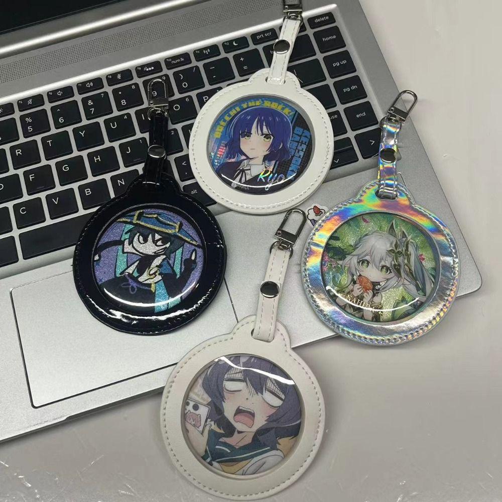 Badge Display Badge Storage Bag PU Single Badge Itabag Creative Transparent Round Bag Gift