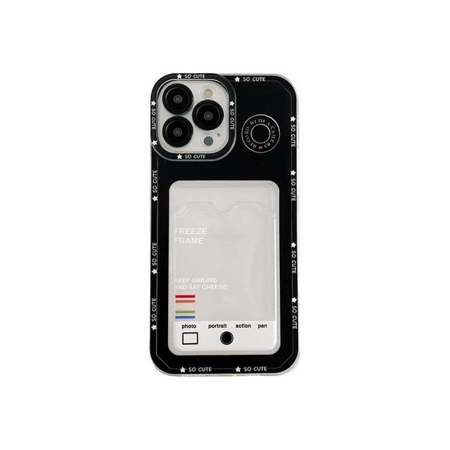 Чехол-сумка для карточек для Iphone 11 12 Promax 13 14 Pro Max 8 7 Plus Xsmax X Xr, силиконовый мягкий защитный чехол, милый чехол для камеры, чехол для телефона