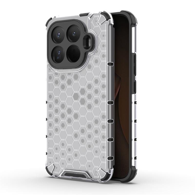 Сотовая ударопрочная для Xiaomi 15T Pro Чехол Бронированный Чехол Xiaomi 15T Pro Чехол TPU Полупрозрачный Защитный Чехол Xiaomi 15T Pro Чехол