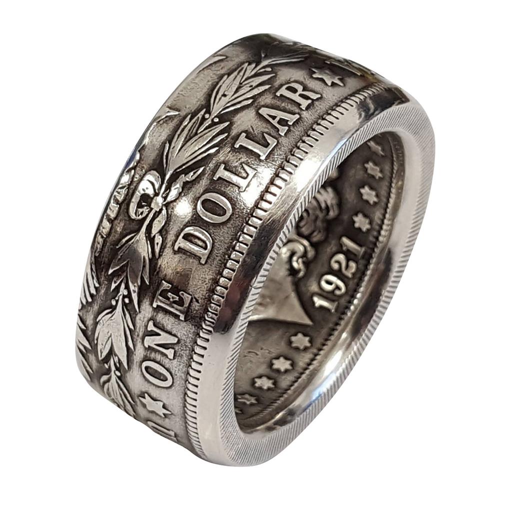1921 Classic  Coin Ring,Personalized Creative Numeric Letter Alloy Ring KTY