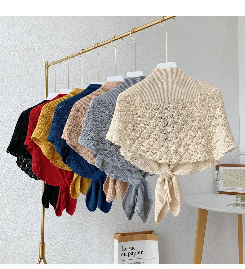 New Spring and Summer Cervical Protection Air-conditioned Room with Shoulder Scarf and Celebrity Style Small Shawl Age-reducing