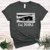 Футболка Ew People Футболка с черным котом мужская Футболка саркастическая Антисоциальная футболка для интроверта, Юмористическая саркастическая футболка для друга Футболка для тренировок