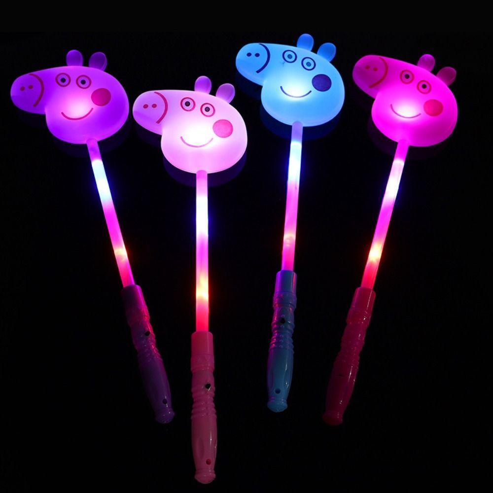 Flash Stars Heart Fairy Flashing Wands Luminous Prop Flash Stars Heart Fairy Stick Kids Toy