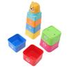 Baby Stacking Toys Puzzle Fun Cartoon Quadrilateral Numbers Letters Stacking Cups Baby Building Toy