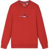 Fila Mens Knitted Sweatshirt 2024 Spring New Business Commuting Pullover Simple Casual Top Men Tops Legendary-Red F11M411213F-RD