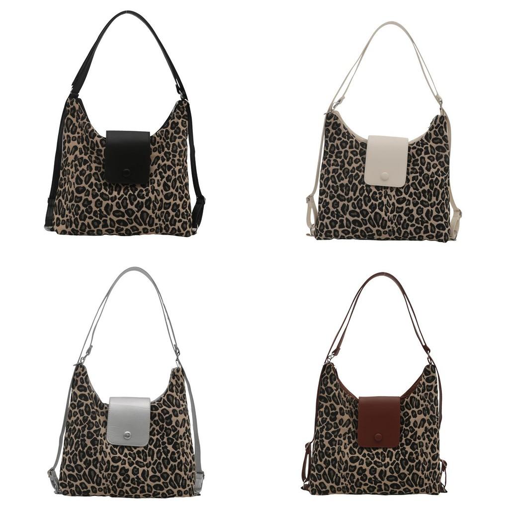 Chic Leopard Print Tote Bag For Women Large Capacity Stylish Shoulder Bag