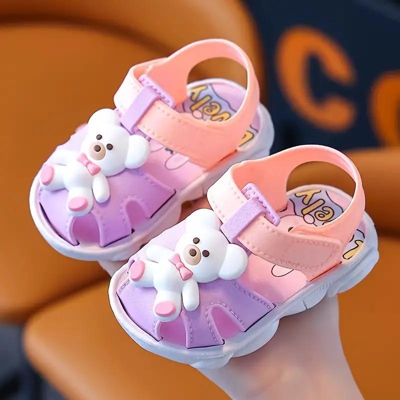 Adorable Trendy Cartoon Bear Sandals Shoes for Baby Boys