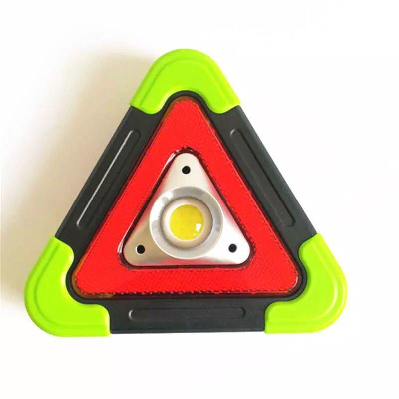 Треугольный предупреждающий знак Треугольник Автомобильный светодиодный рабочий фонарь Безопасность дорожного движения Аварийная сигнальная лампа Портативный мигающий свет под рукой