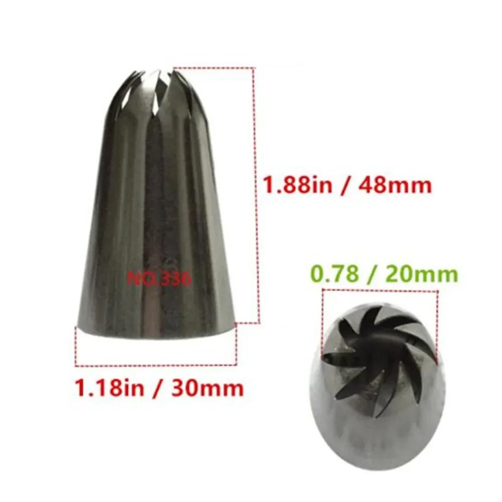 5 шт. / Набор больших русских насадок для кондитерских изделий, инструменты для выпечки, набор для украшения тортов, насадки из нержавеющей стали для кексов