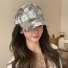 Spring And Summer Fashion Temperament Versatile Flower Sequined Baseball Cap Women'S Colored Peaked Cap