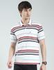 Men's Regular Fit Striped Half Sleeve Polo T-Shirt