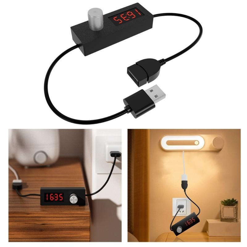 USB Таймер обратного отсчета Кабель питания с переключателем Поддерживает 5V2A для автоматического отключения питания В вентиляторе, лампе и аквариумах