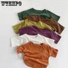 Short Sleeved T-shirt for Summer Boys and Girls Korean Versatile and Personalized T-shirt for Baby Tops Children's Clothing