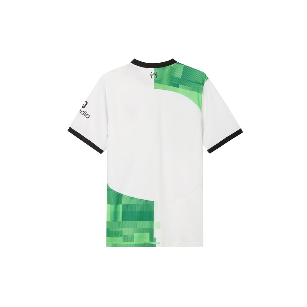 Nike Liverpool 23/24 Season Away Fan Edition Футбольная рубашка с короткими рукавами и вышитой мозаикой в стиле пэчворк, мужские топы белого цвета DX2690-101