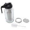 Cold Brew Coffee Maker Pitcher with Stainless Steel Filter Thick Glass Iced Coffee Maker Pitcher