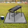 Camping Fire Outdoor Fireproof Blanket Wood Burning Protective Mat Grill for Party