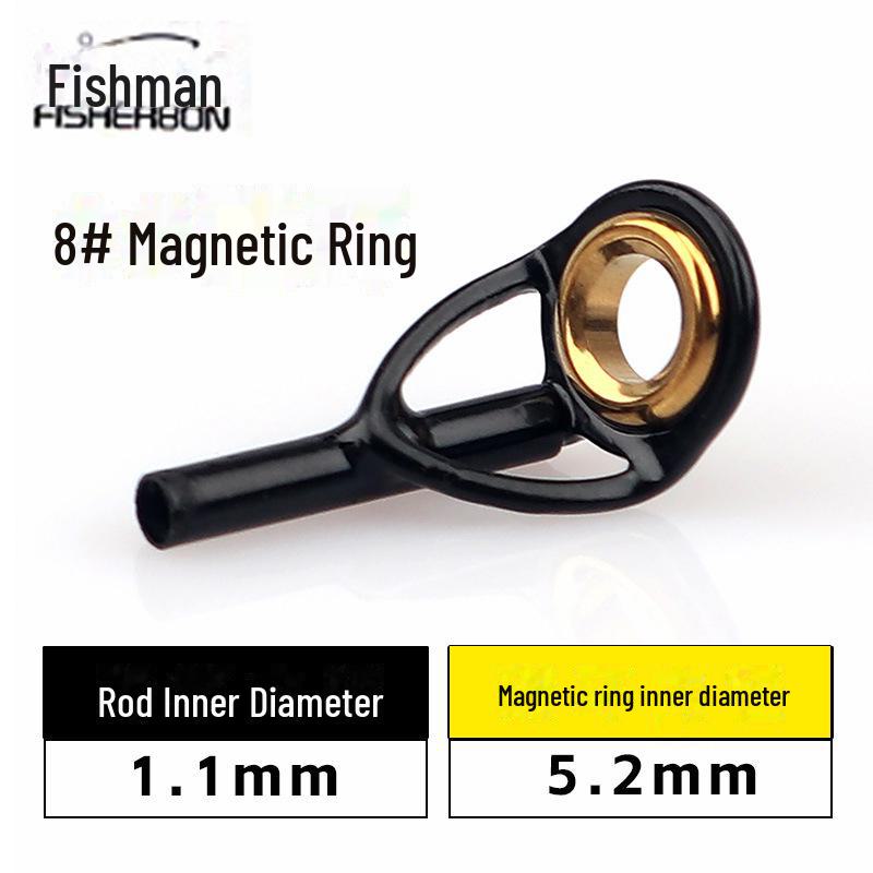Кольцо Fisherman's Bang Black Gold Rock Rod Tip Ring - Аксессуар для модификации морского удилища Luya