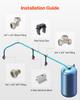 VEVOR Air Compressor Line Kit, 300FT x 3/4", HDPE-Aluminum Compressed Air Piping System, Leak-Proof, Pressure-Resistant & Easy-to-Install