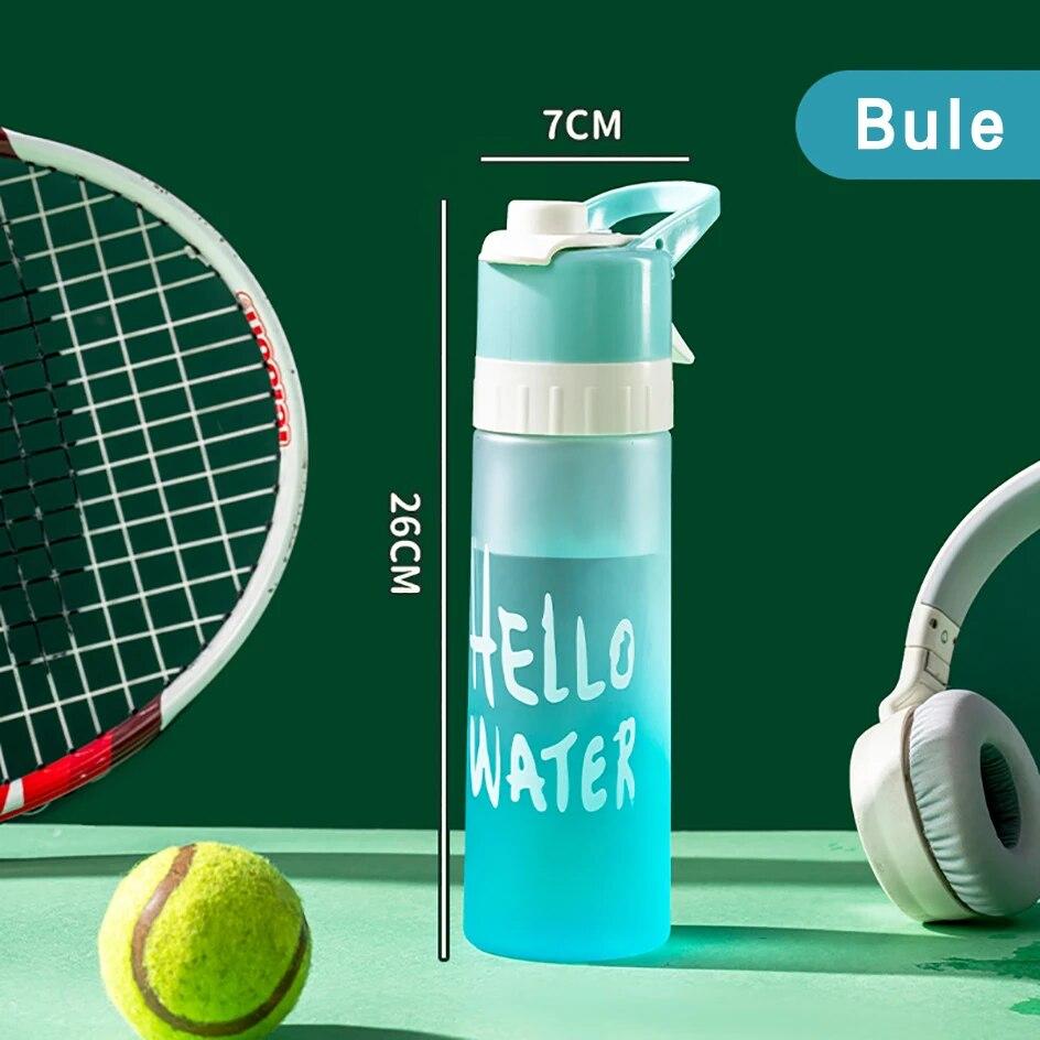 Spray Water Bottle Large Capacity Sports Canteen Portable Cool Down Food Grade for Men Women Students