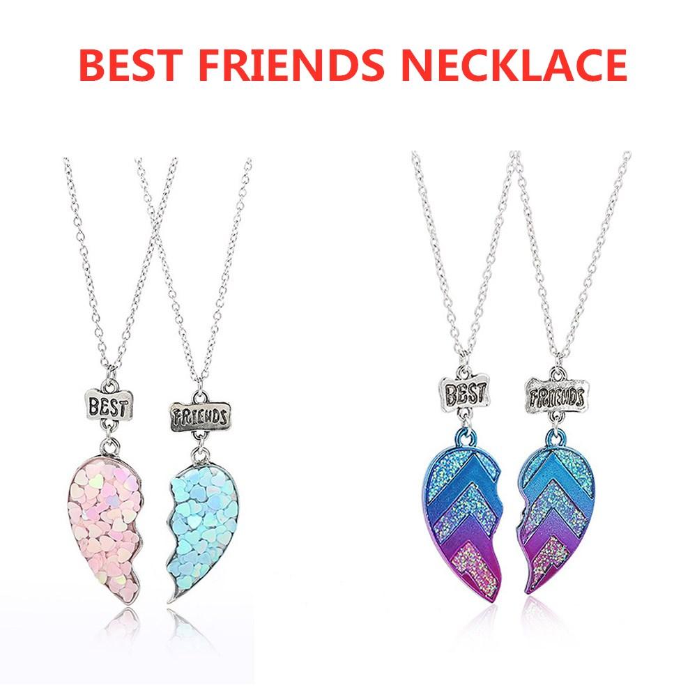 2 шт./комплект Унисекс Буквы BFF Лучший Друг Пара Цепочка Украшения Подарки Детские Украшения Кулон Ожерелье