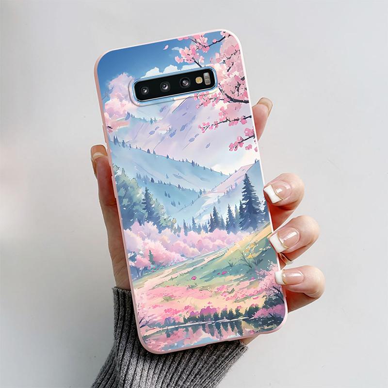 Чехол для Samsung Galaxy S10 S 10 Plus S10E Чехол для телефона Милая бабочка Расписной Мягкий ТПУ Чехол для Samsung S10 5G S10+ S10E Funda