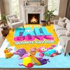 Fall guys Carpet Door Mat for Living Room or Bedroom Protective Mat Under Chair Office Decoration Christmas Gift Birthday Present