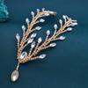 Handmade Rhinestone Bridal Headpiece: Wedding Hair Accessory & Forehead Chain