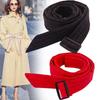 Women's Thin Knotted Belt for Down Jackets and Skirt Decoration - Trendy Canvas Design