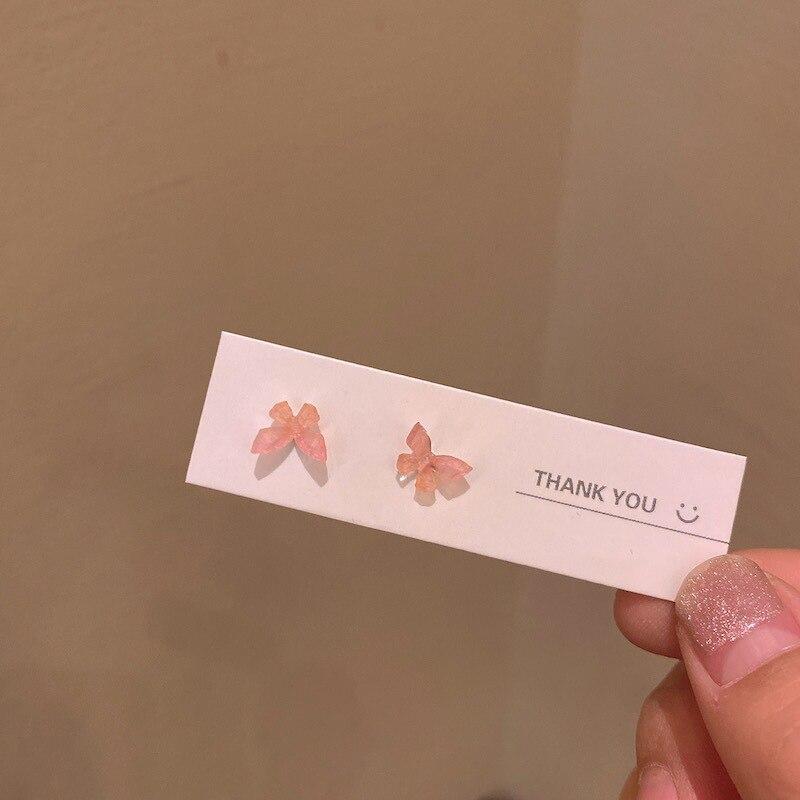 Mini Butterfly Earrings for Women Cute Stereo Ear Stud Butterflies Stud Earring Set Fashion Sweet Jewelry Accessories Girls Gift AVE