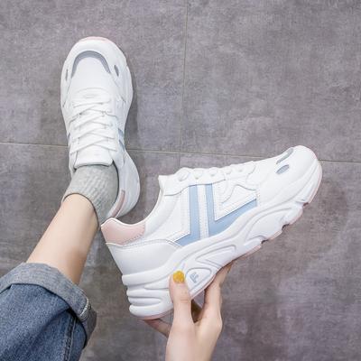 Осенняя новая универсальная повседневная спортивная обувь Ins Tide Little White Shoes для женщин, студентов, на платформе, для папы