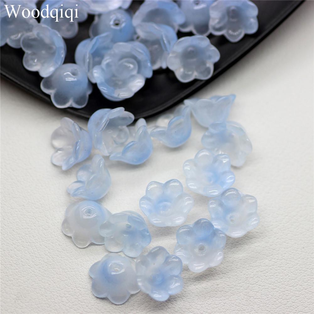 For Jewelry Making Jewelry Accessories High Quality Bracelets Necklace Beads Caps 20PCS/Lot 12x7mm Charms DIY Popular Spacer Beads Glass