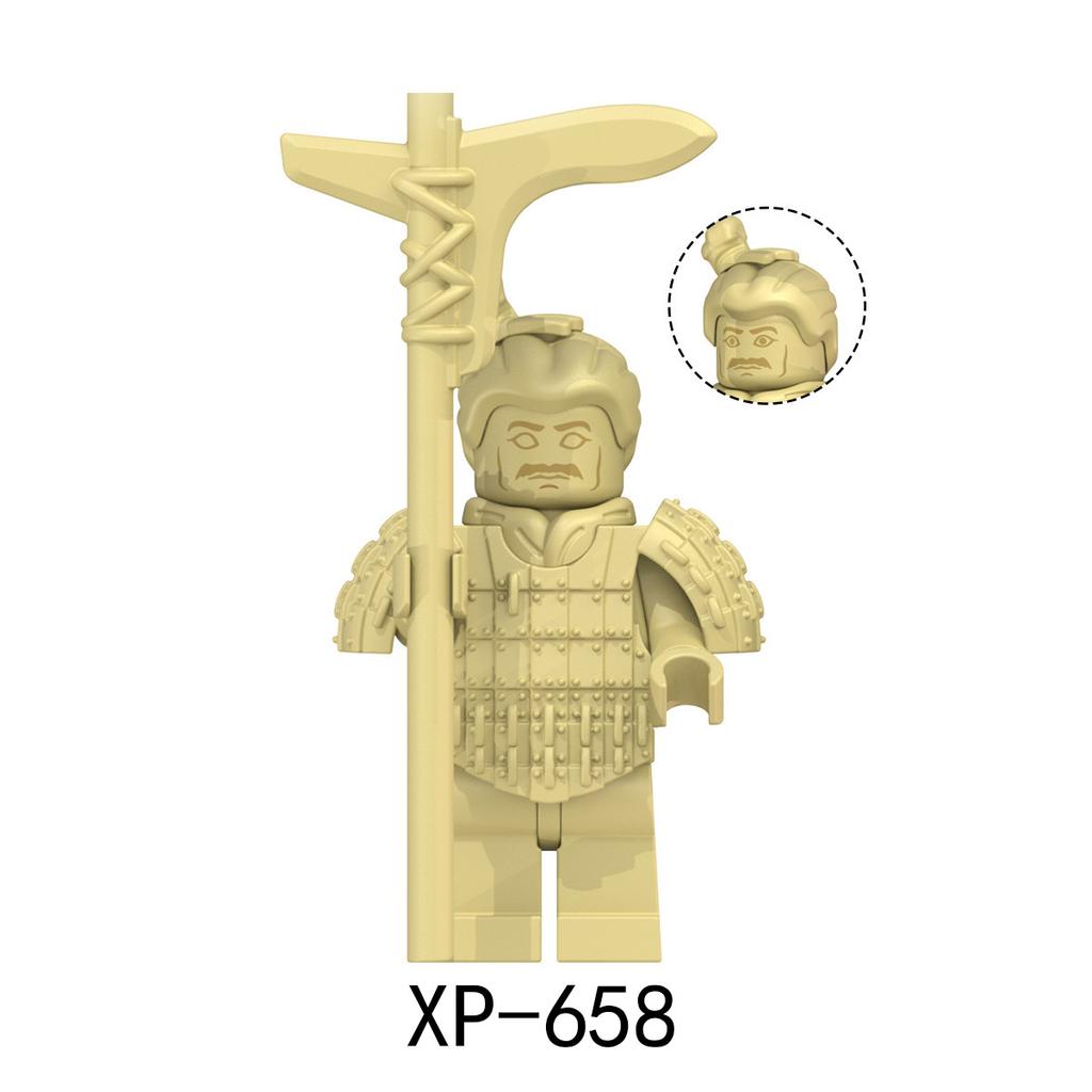 KT1089 Китайские терракотовые воины и лошади, строительный блок, игрушка XP658-665
