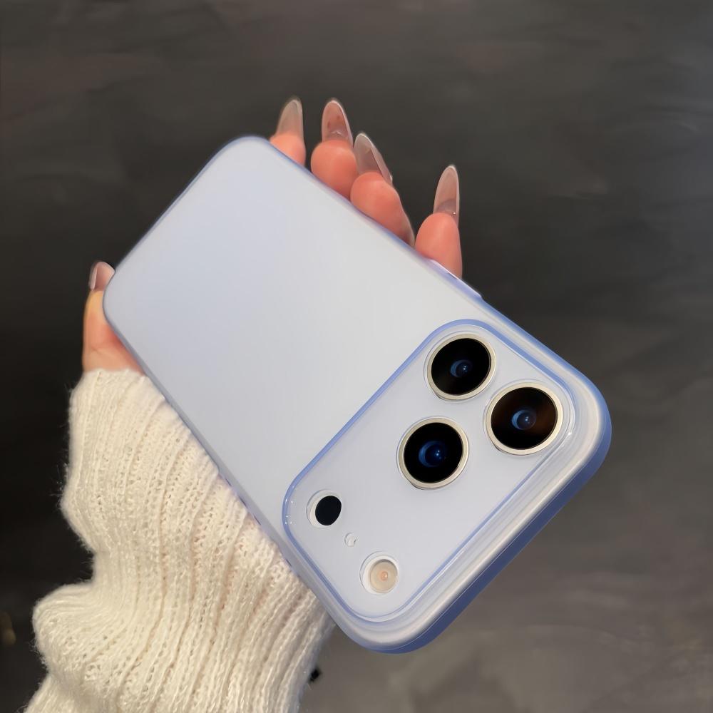 Бизнес Полупрозрачный Матовый Чехол Для iPhone 17 Air 16 15 14 13 12 Mini 11 Pro Max Plus 17Pro 16E X XS Max XR 7 8 Plus Тонкий Funda