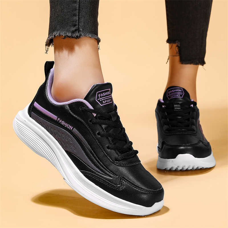 Fashion Sumer Thin Heel Woman Skater Shoes Casual White Female Sneakers Boots Brown Sport 2025elegant Importers Top Grade Shooes