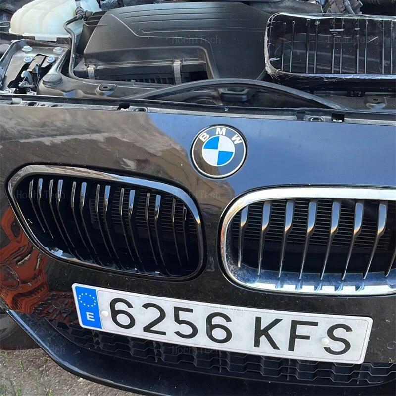 Решетки переднего бампера автомобиля, гоночный гриль для почек для BMW 1 серии F20 F21 LCI 2015-2018, аксессуары, сменная решетка с двойной планкой