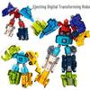 Large Kids' Number Symbol Transforming Robot Car Toy Set