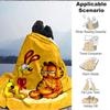 1pc Garfield Cartoon Comics Soft Skin-Friendly Flannel with Digital Printing, Various Sizes Available for Family, Friends, Birthday086