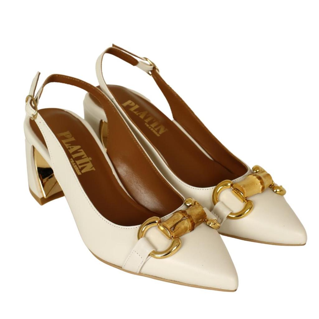 Женские туфли из натуральной кожи из специальной коллекции на высоком каблуке